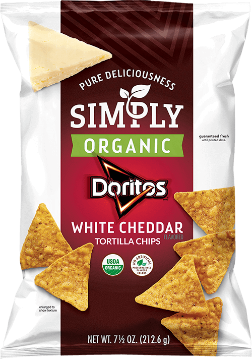 Simply Organic White Cheddar Flavored Tortilla Chips